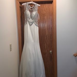 White formal dress